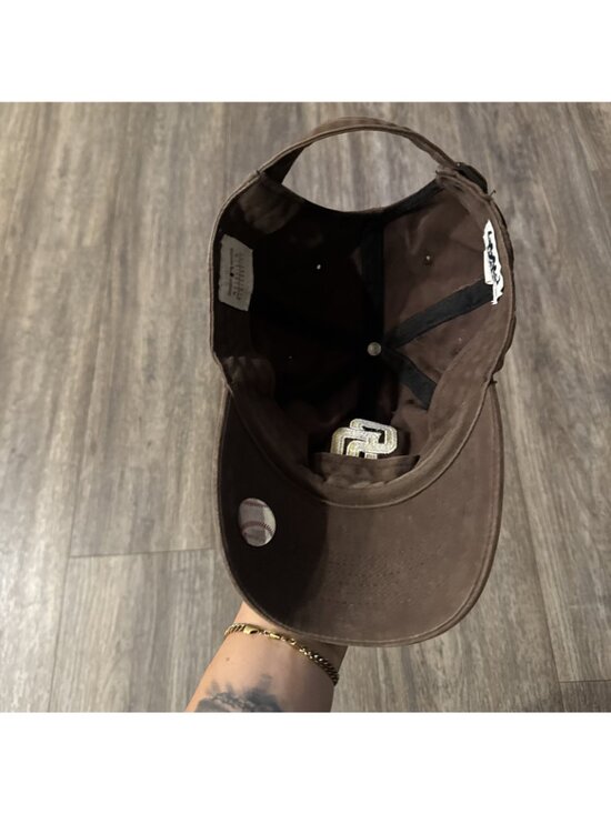 San Diego Padres MLB Hat  Strapback Adjustable Brown Sequin Baseball Fan Fav main image 3
